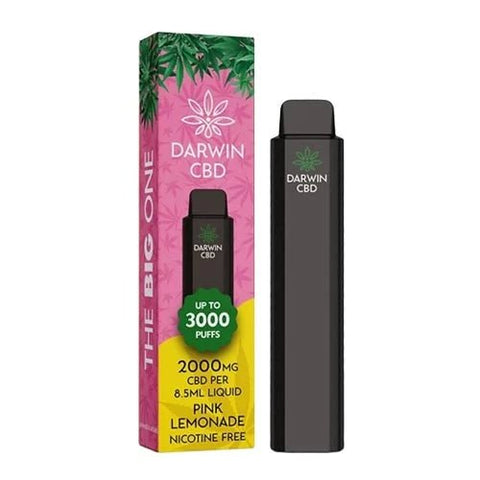 Pink Lemonade - 2000mg Darwin CBD 3000 puffs vape disposable